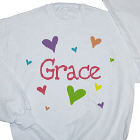 She's All Heart Personalized Youth Sweatshirt